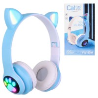 Bluetooth наушники с микрофоном Cat Ear VIV-23M голубые