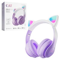 Bluetooth наушники с микрофоном Cat STN-28 PRO фиолетовые