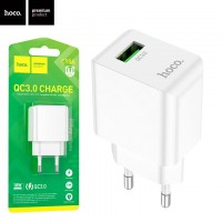 Сетевое зарядное устройство Hoco C98A QC3.0 1USB 18W white