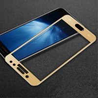 Защитное стекло 5D Samsung J5 2017 J530 gold тех.пакет