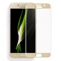 Защитное стекло 5D Samsung A5 2017 A520 gold тех.пакет