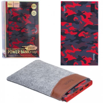 Power Bank Hoco B33A Camouflage 20000 mAh Original Camouflage Red в Одессе