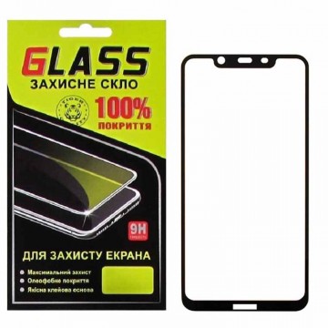 Защитное стекло Full Glue Nokia 8.1 black Glass в Одессе