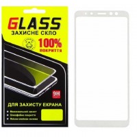 Защитное стекло Full Glue Samsung A8 Plus 2018 A730 white Glass