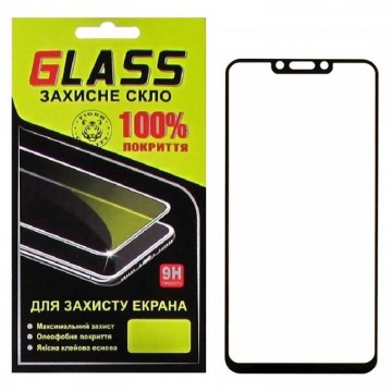 Защитное стекло Full Glue Huawei Nova 3, Nova 3i, P Smart Plus black Glass в Одессе