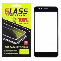 Защитное стекло Full Glue Xiaomi Mi5X, Mi A1 black Glass