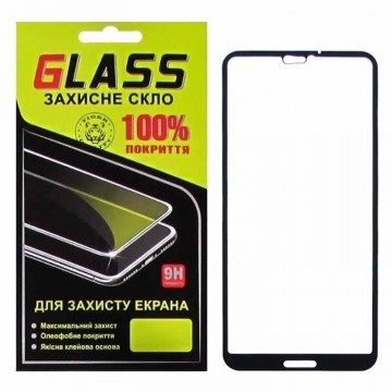 Защитное стекло Full Glue Huawei P20 Lite black Glass в Одессе