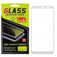 Защитное стекло Full Glue Samsung A6 Plus 2018 A605 white Glass