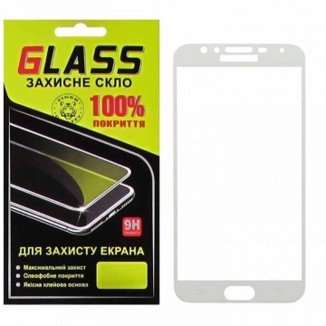 Защитное стекло Full Glue Samsung J4 2018 J400 white Glass в Одессе