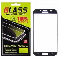 Защитное стекло Full Glue Samsung A7 2017 A720 black Glass