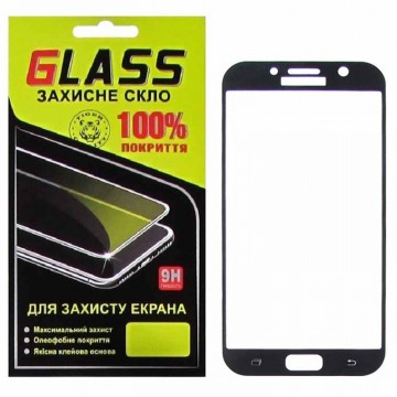 Защитное стекло Full Glue Samsung A7 2017 A720 black Glass в Одессе