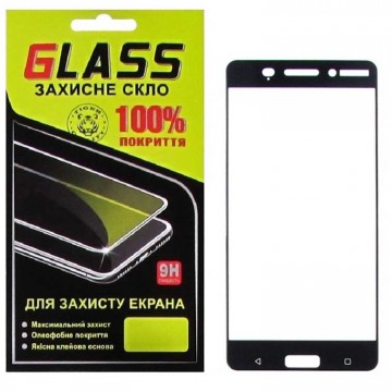 Защитное стекло Full Glue Nokia 6 black Glass в Одессе