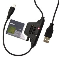 USB - Micro USB шнур с зарядкой для аккумуляторов 1,2m black, штекер 8 мм