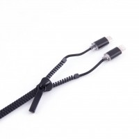 USB шнур Zipper Lightning and Micro USB 1m черный