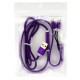 USB шнур Zipper Lightning and Micro USB 1m фиолетовый в Одессе