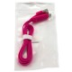 USB -Lightning шнур для iPhone 5/5s + micro USB 1m розовый в Одессе
