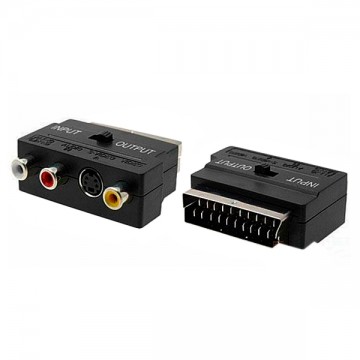 Переходник SH-3007 Scart-3RCA/S-Video с переключателем in/out в Одессе