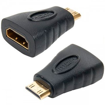 Переходник HDMI F/гнездо-HDMI Mini M/штекер черный в Одессе