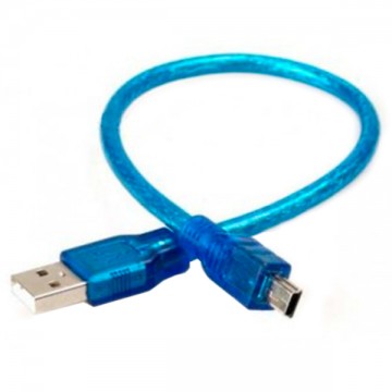 Кабель USB - Mini USB 0.3m синий в Одессе