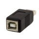 Переходник USB штекер - USB Type B гнездо для принтера черный в Одессе