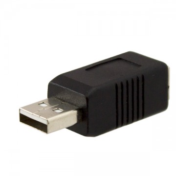 Переходник USB штекер - USB Type B гнездо для принтера черный в Одессе