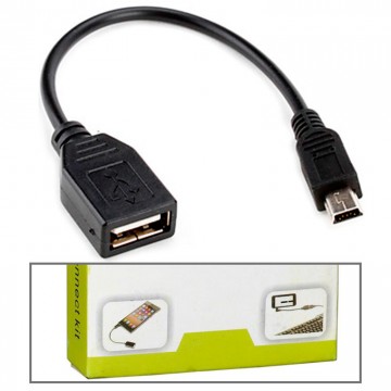 Переходник USB OTG - Mini USB черный в Одессе