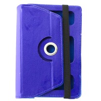 Чехол-книжка 7 дюймов с разворотом, рамка-резинка синий