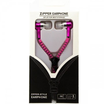 Наушники с микрофоном змейка Zipper New pink в Одессе