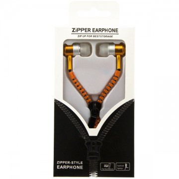 Наушники с микрофоном змейка Zipper New orange в Одессе