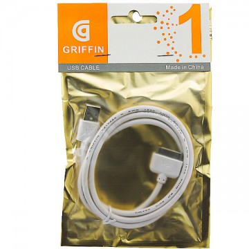 USB кабель Griffin Apple Apple 30pin 1m белый в Одессе