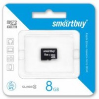 Micro SD 8GB 4 Class SmartBuy без адаптера (SB8GBSDCL4-01)