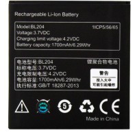 Аккумулятор Lenovo BL204 1700 mAh A586, S696, A765e AAA класс тех.пакет