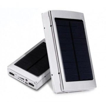 Power Bank Xiaomi 25000 mAh Solar + LED панель серебристый в Одессе