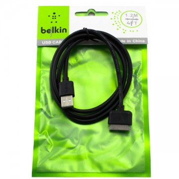 USB кабель Belkin Apple 30pin 1m тех.пакет черный в Одессе