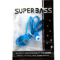 Наушники Tour Super Bass в пакете голубые