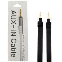 AUX кабель YH-18 3.5 плоский 1 метр mix color