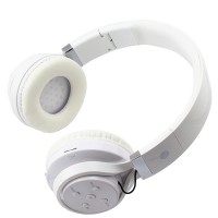 Наушники с микрофоном MP3 FM S-07 белые