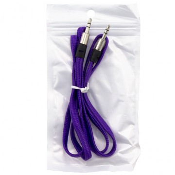 AUX кабель 5 плоский-тканевый 1 метр фиолетовый в Одессе