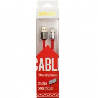 USB-Micro USB шнур Dataline 1m красный