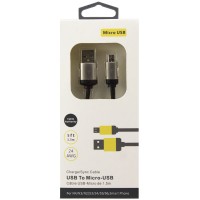 USB-Micro USB 1.5m for Smart Phone 1m черный