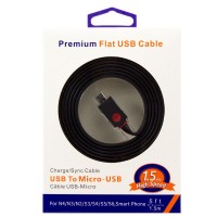 USB-Micro USB кабель Premium 1.5m черный