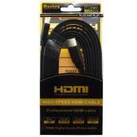 Кабель HDMI-HDMI Maxkey 5 метра плоский черный