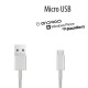 Micro USB кабель 1.5m тканевый белый в Одессе