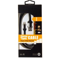 USB-iPhone 5S кабель Sung 1m черный