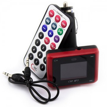 FM модулятор трансмиттер Car Mp3 Player 4in1 красный в Одессе