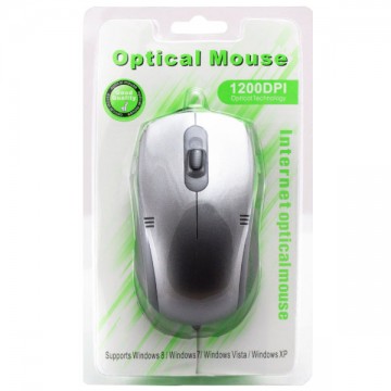 Мышь проводная Optical Mouse MO0286 серебристая в Одессе