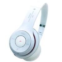 Bluetooth наушники с микрофоном MP3 FM S460 белые