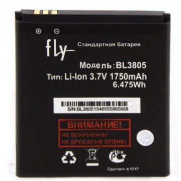 Аккумулятор Fly BL3805 1750 mAh IQ4404 AAA класс тех.пакет в Одессе