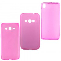 Чехол силиконовый цветной LG G3 Mini розовый