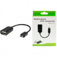 Переходник USB OTG - micro USB S-K07 черный